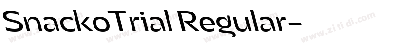 SnackoTrial Regular字体转换